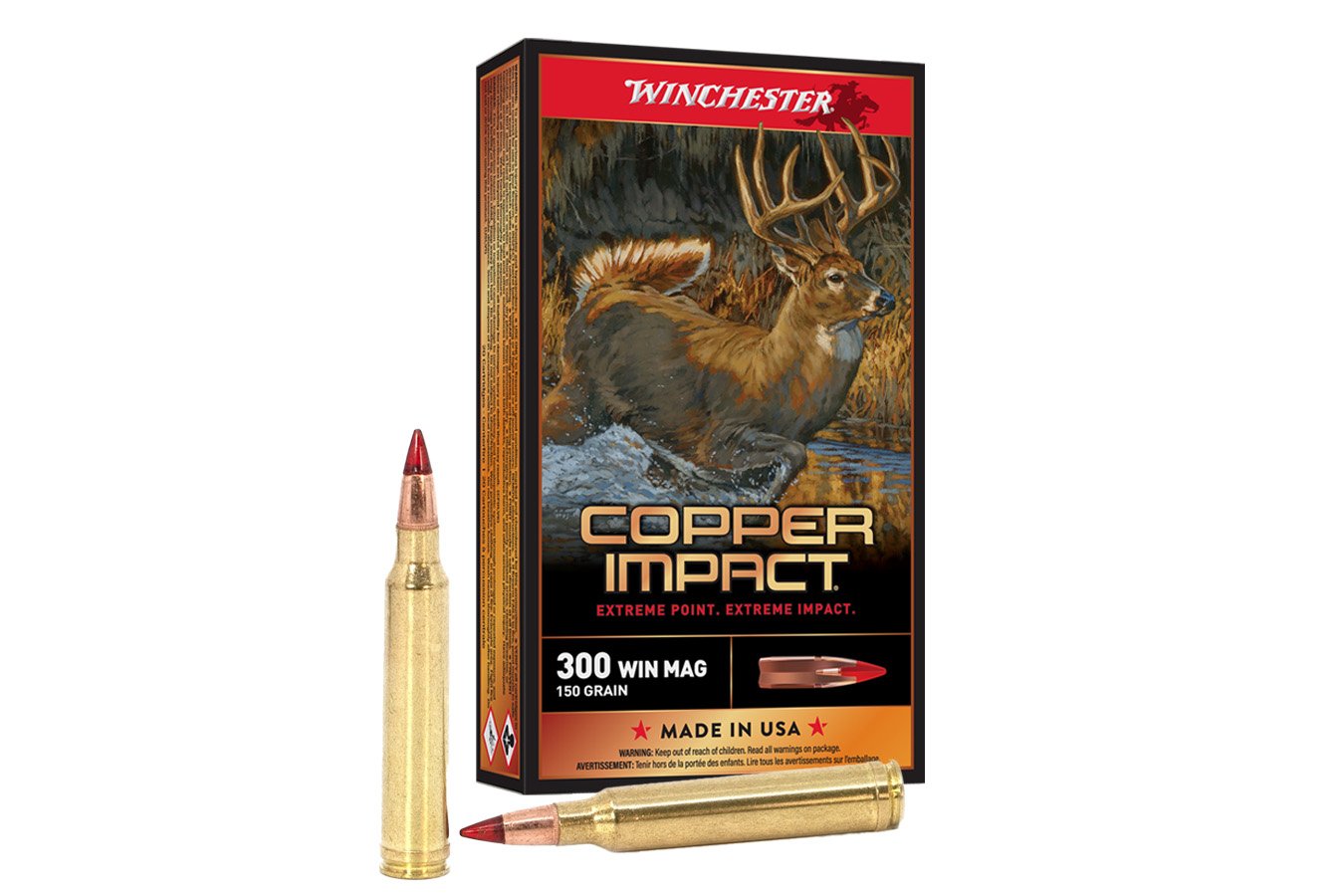 WINCHESTER AMMO 300 Win Mag 150 gr Extreme Point Copper Impact 20/Box